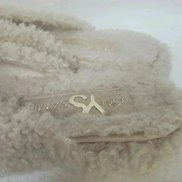 Yosi YS Samra flats Jessy Shearling Mule in Ivory size 8 - Picture 6 of 12
